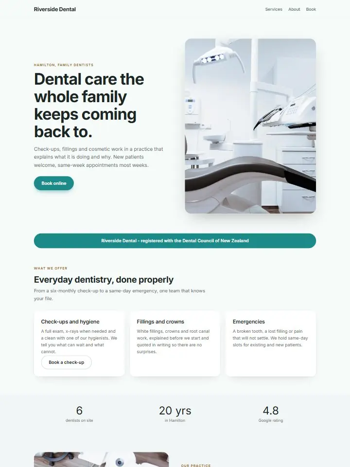 The Dentist Kit - site preview